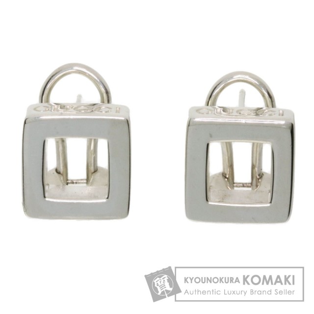 GUCCI グッチ スクエア ピアス シルバー レディース 