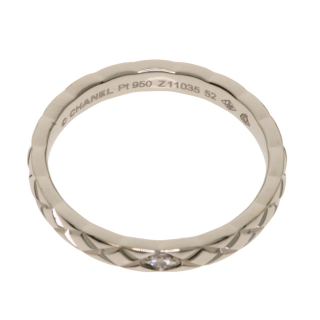 CHANEL シャネル マトラッセリング 1P ダイヤモンド #52 リング・指輪 