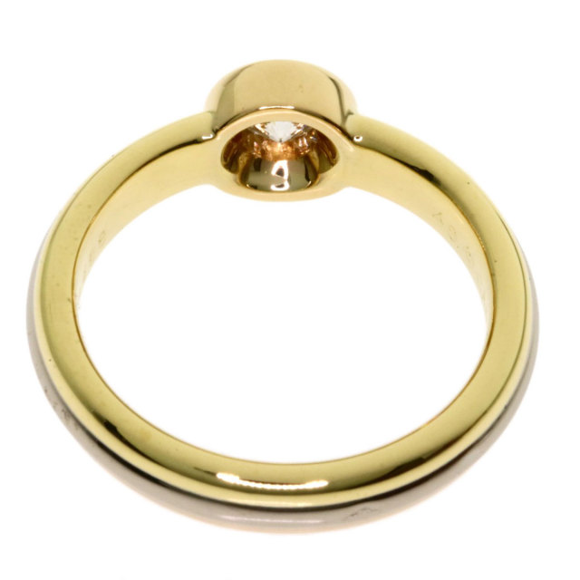 CARTIERカルティエモノストーンスリーカラーダイヤモンド#48リング  