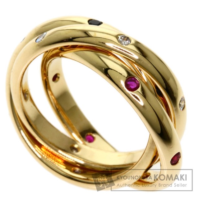 CARTIER カルティエ トリニティリング #48 ルビー サファイア 