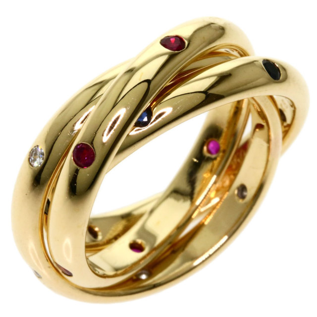 CARTIER カルティエ トリニティリング #48 ルビー サファイア  