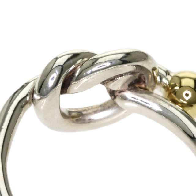 TIFFANY&Co.ティファニー☆ラブノットリング☆シルバーK18コンビ☆美品 