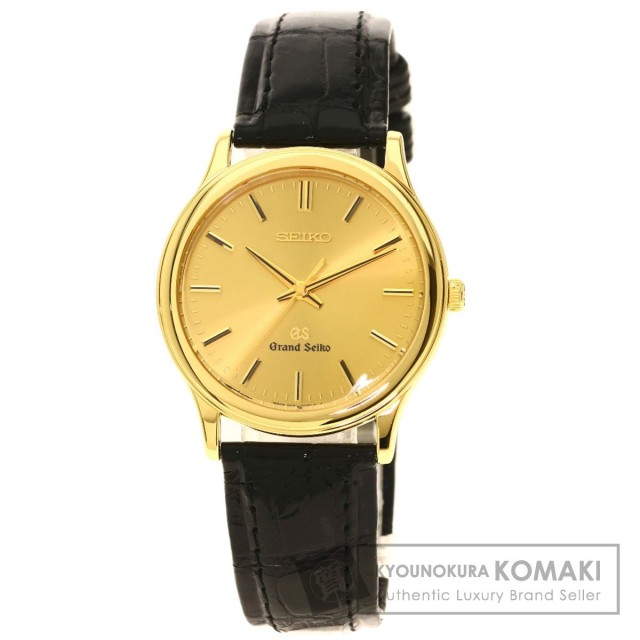 Seiko セイコー Sbgs008 9581 7010 グランドセイコー 腕時計 K18イエローゴールド 革 メンズ ブランド京の蔵小牧 ネット販売部