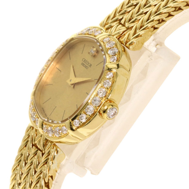 SEIKO クレドール　18k シルバーゴールド レディース時計 楽天市場】ダイヤ k18（ブランドセイコー）（レディース腕時計