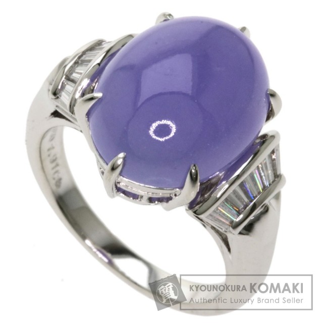 MIKIMOTO ミキモト ラベンダーヒスイ 翡翠 ダイヤモンド リング