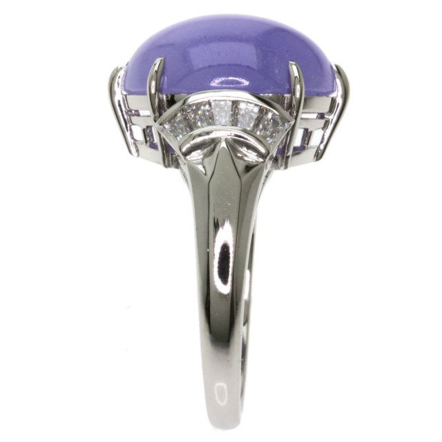 MIKIMOTO ミキモト ラベンダーヒスイ 翡翠 ダイヤモンド リング