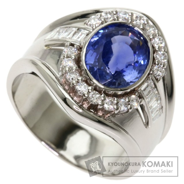 4 49ct サファイア ダイヤモンド リング 指輪 プラチナpt900 19g レディース ブランド京の蔵小牧 ネット販売部