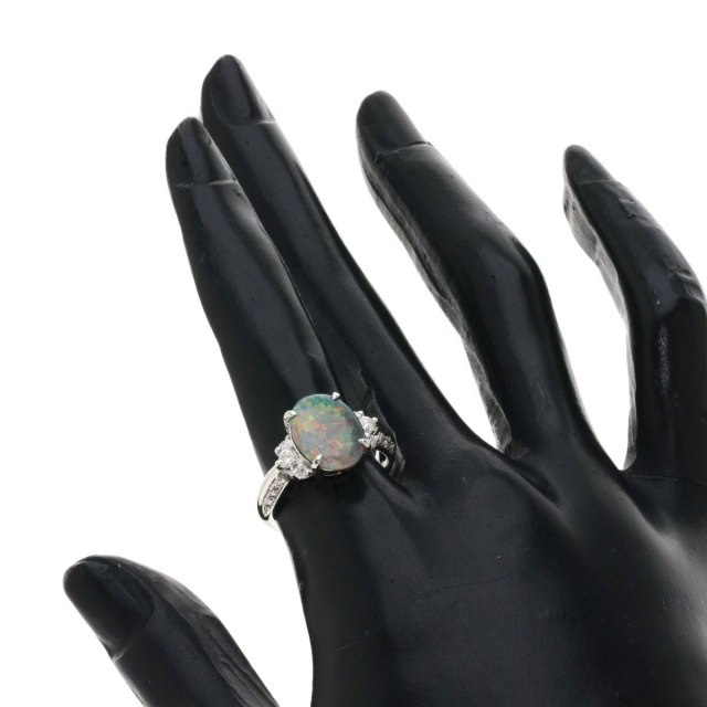 2.15ct ブラックオパール ダイヤモンド リング・指輪 プラチナPT900 