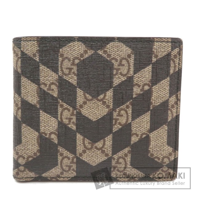 Gucci グッチ Ggスプリーム 二つ折り財布 小銭入れあり Pvc メンズ ブランド京の蔵小牧 ネット販売部