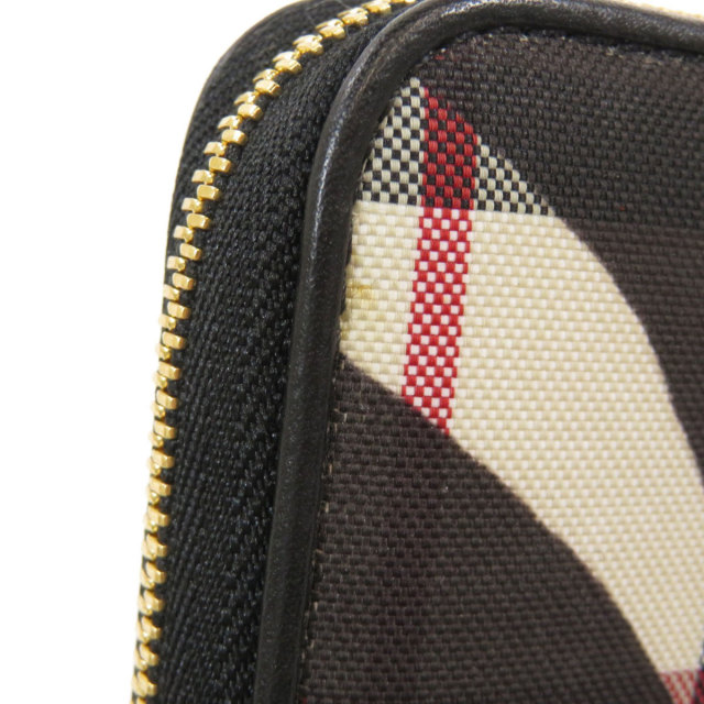 BURBERRY バーバリー ロゴ ノバチェック ゼブラ柄 長財布（小銭入れ 
