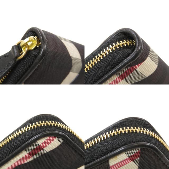 BURBERRY バーバリー ロゴ ノバチェック ゼブラ柄 長財布（小銭入れ  
