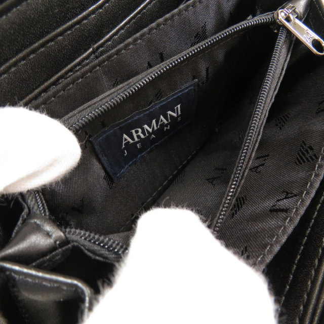 ARMANI JEANS アルマーニ・ジーンズ 型押しデザイン 長財布