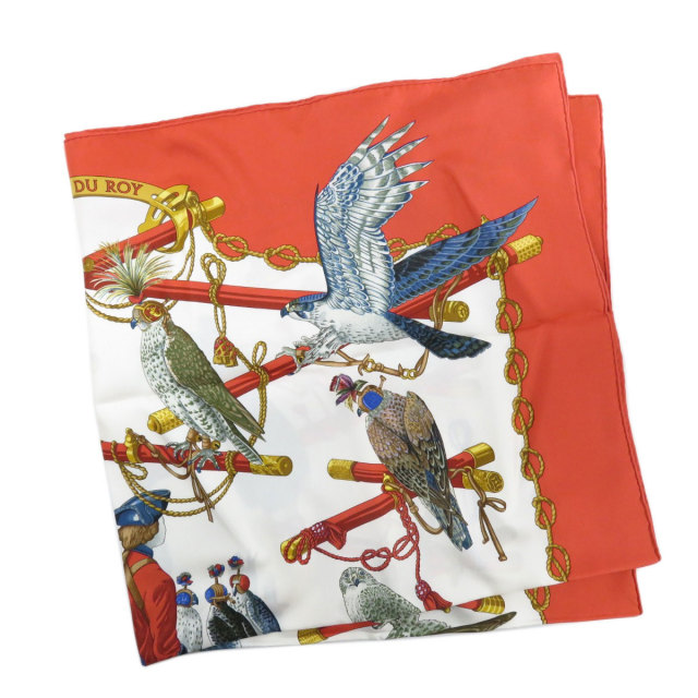 HERMES エルメス カレ 90 LES OISEAUX DU ROY 王の鳥たち スカーフ 