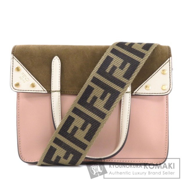 FENDI フェンディ 8BT306 A6CG フリップスモール ズッカ ショルダー 