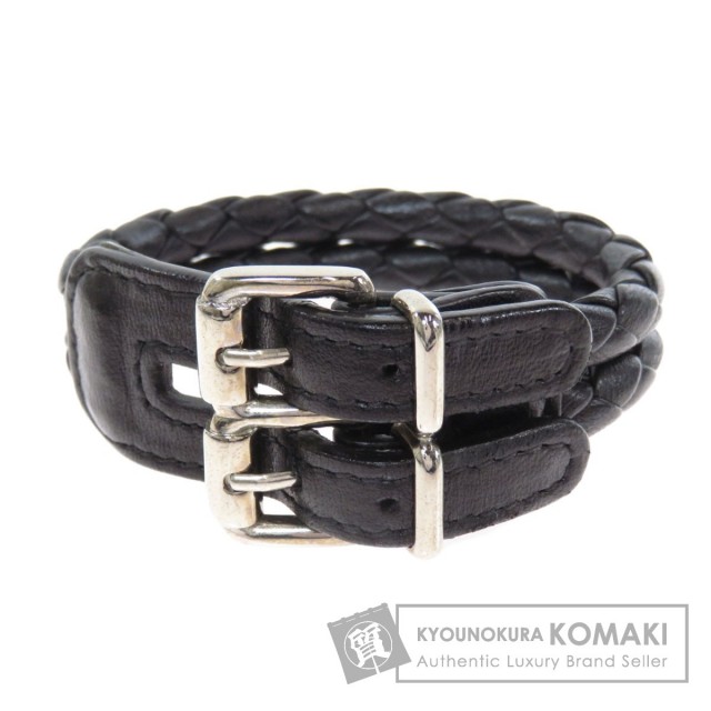 BOTTEGA VENETA レザー ブレスレット （中古】 ボッテガヴェネタ 