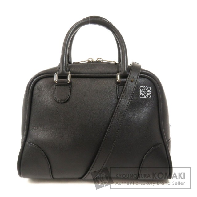 本物 ロエベ 2WAYバッグ メンズ レディース リピート グレー 黒 斜め掛け LOEWE ロエベ 2WAY ショルダーバッグ カーフ レディース