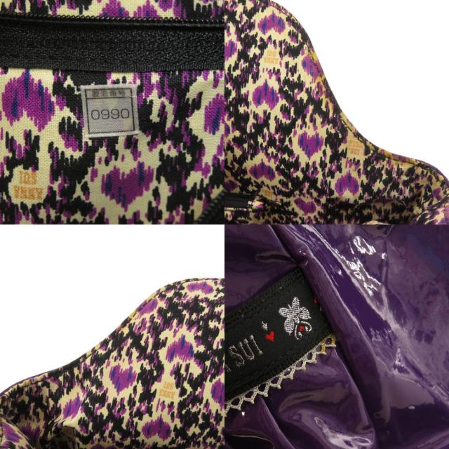 ANNA SUI アナスイ ロゴ エナメル トートバッグ PVC レディース