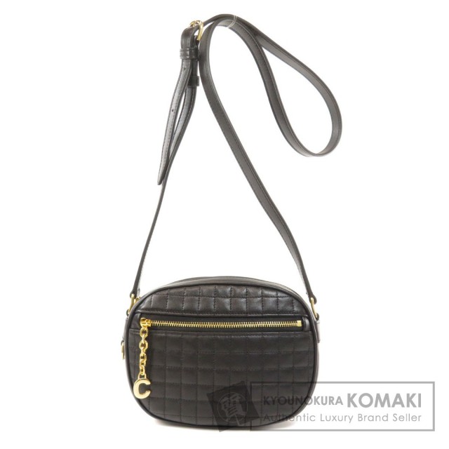 CELINE セリーヌ Cチャーム ショルダーバッグ レザー レディース 