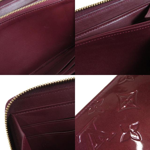 美品 ルイヴィトン ヴェルニ アマラント ジッピーウォレット 長財布 LOUIS VUITTON ルイ ヴィトン ジッピーウォレット ヴェルニ 長