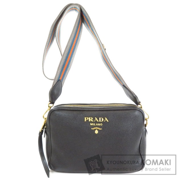 PRADA プラダ 1BH082 ロゴ ショルダーバッグ レザー レディース 