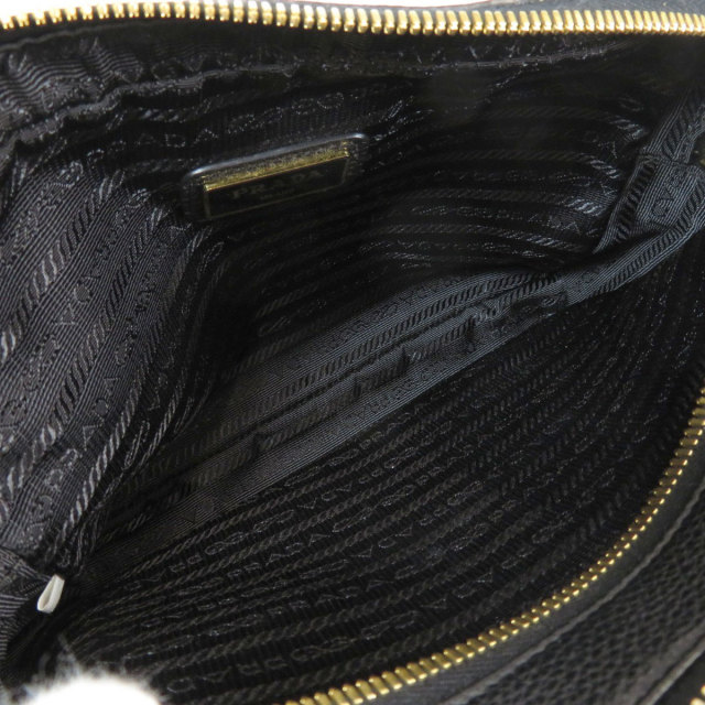 PRADA プラダ 1BH082 ロゴ ショルダーバッグ レザー レディース