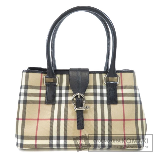 BURBERRY バーバリー ノバチェック トートバッグ ナイロン素材