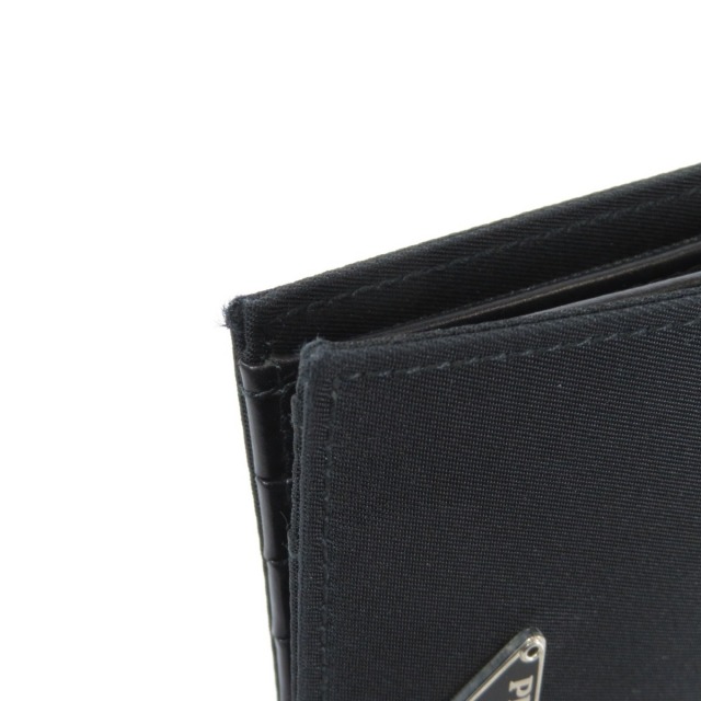 Prada プラダ M2 ロゴプレート 二つ折り財布 小銭入れあり ナイロン素材 メンズ ブランド京の蔵小牧 ネット販売部