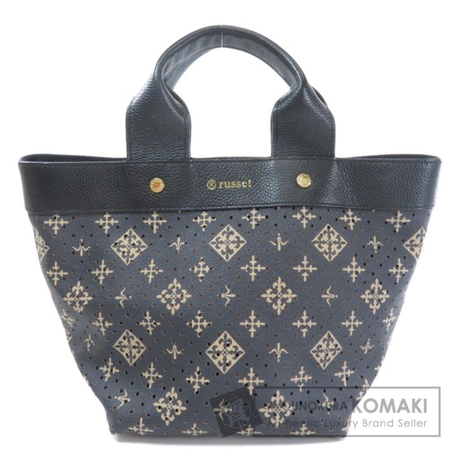 Russet ラシット 百合紋章柄 トートバッグ レザー レディース ブランド京の蔵小牧 ネット販売部