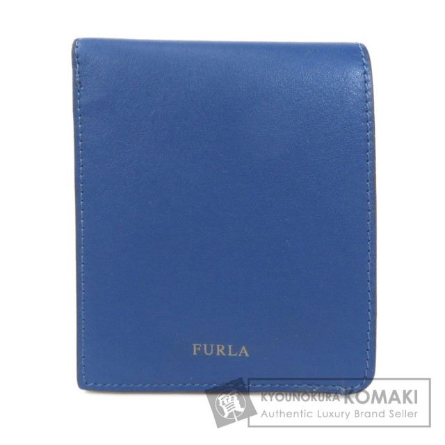 Furla フルラ ロゴ 二つ折り財布 小銭入れなし レザー メンズ ブランド京の蔵小牧 ネット販売部