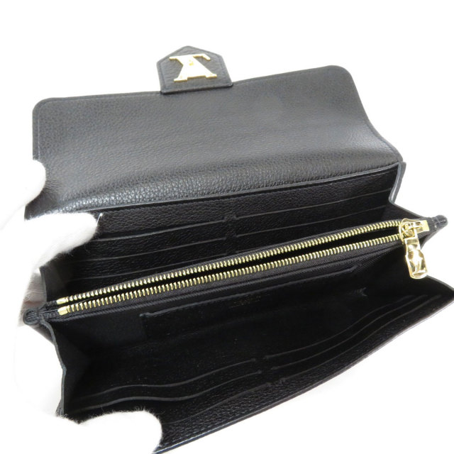 ルイヴィトン ポルトフォイユ ロックミー 長財布 M60861 黒ブラックレザー LOUISVUITTONルイヴィトンM60861ポルトフォイユロックミー長財布