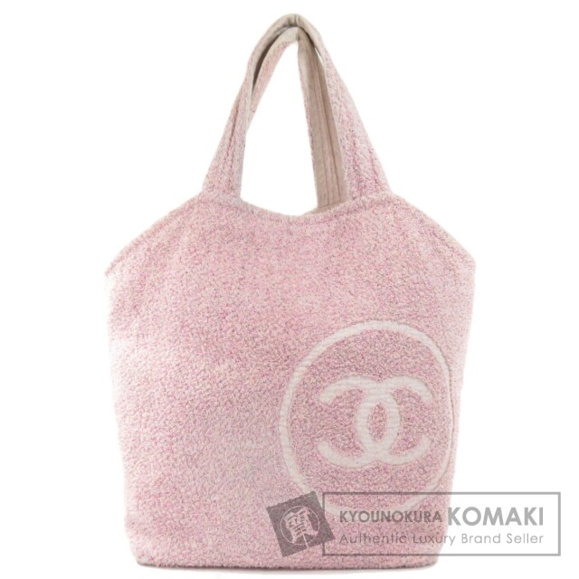 CHANEL シャネル ココマーク ビーチバッグ トートバッグ パイル レディース 