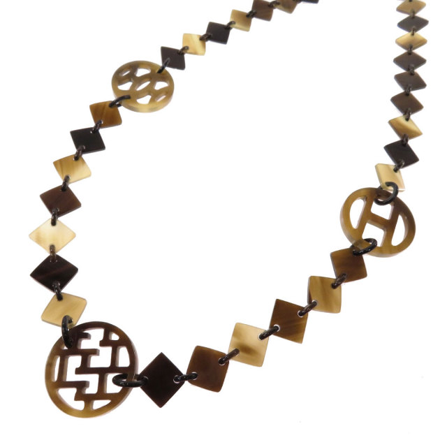 HERMES エルメス バッファローホーン ネックレス バッファローホーン 