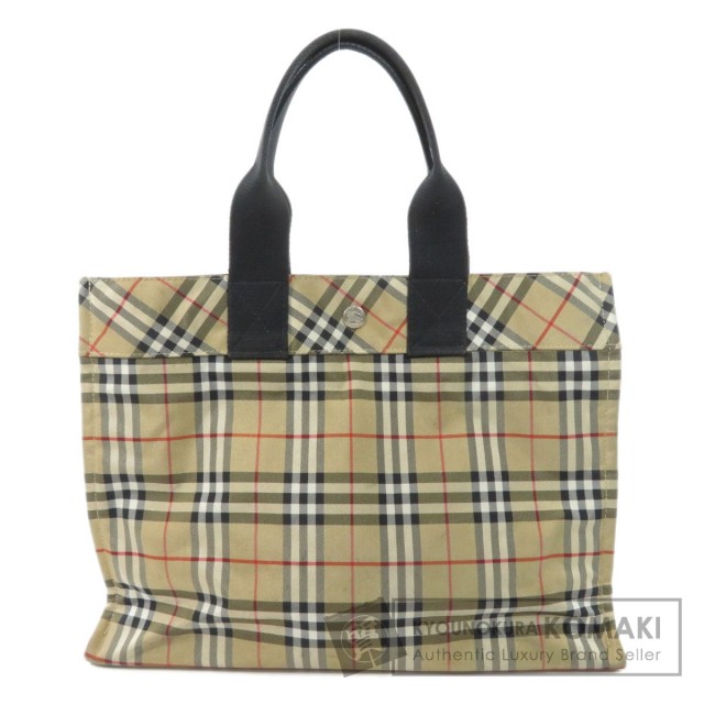BURBERRY バーバリー ノバチェック トートバッグ ナイロン素材