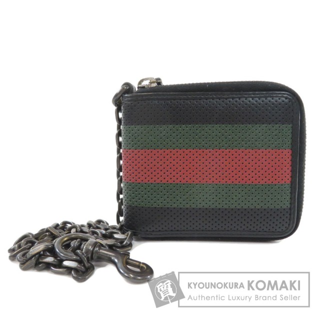 Gucci グッチ ウェビングライン 札入れ 二つ折り財布 小銭入れなし レザー メンズ ブランド京の蔵小牧 ネット販売部