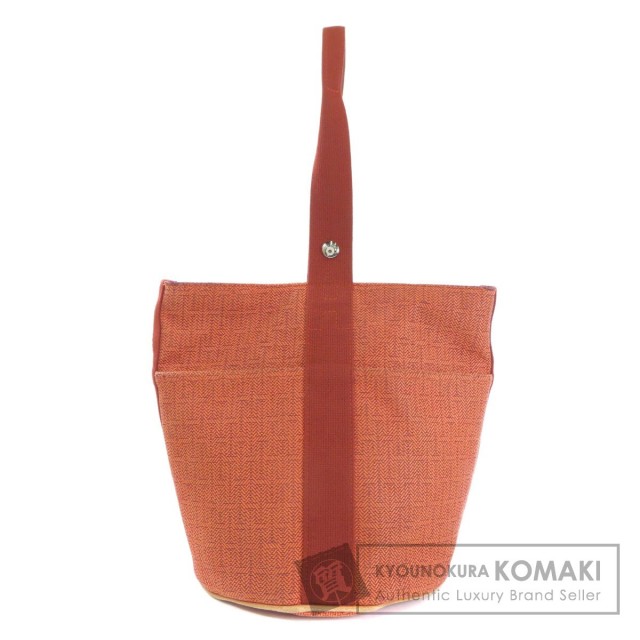 HERMES エルメス サクソーMM ハンドバッグ トワルアッシュ レディース