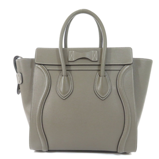 CELINE セリーヌ ラゲージマイクロ シルバー金具 トートバッグ カーフ 