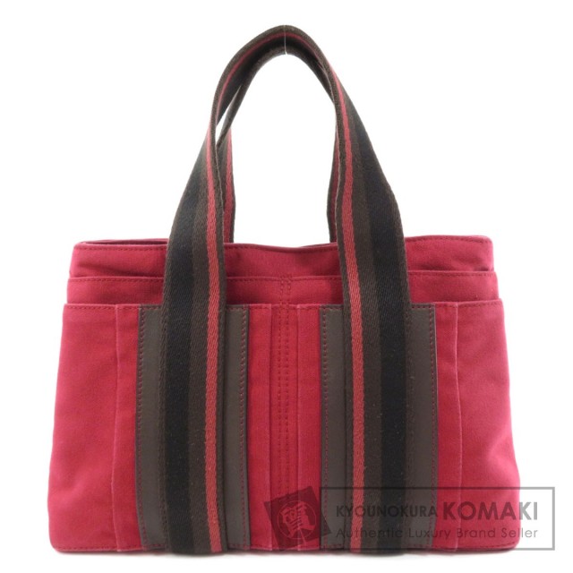 HERMES エルメス トロカホリゾンタルPM トートバッグ キャンバス 