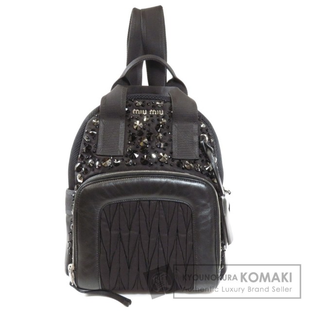 MIUMIU ミュウミュウ 5BZ005 ビジュー リュック・デイパック ナイロン  