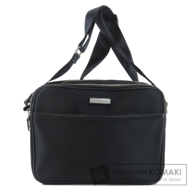 BURBERRY バーバリー ロゴ金具 ショルダーバッグ ナイロン素材 メンズ 