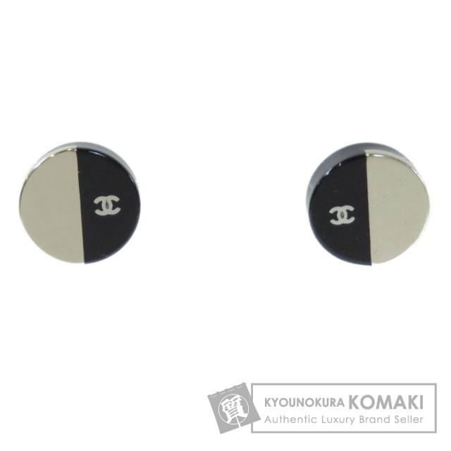 CHANEL シャネル ココマーク バイカラー ピアス 金属製 レディース  