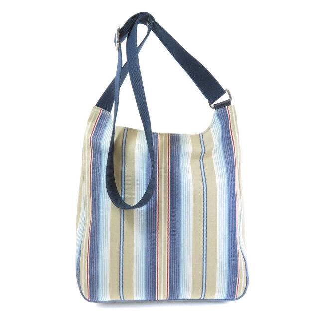 ロンシャン　LONGCHAMP ストライプ 美品 Longchamp ロンシャン ストライプ柄 ショルダーバッグ