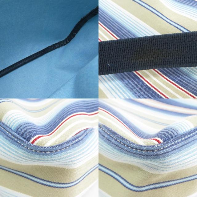 Longchamp ロンシャン ストライプ柄 ショルダーバッグ