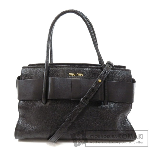 MIUMIU ミュウミュウ 5BA055 2WAY ハンドバッグ レザー レディース