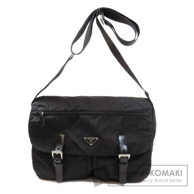 PRADA プラダ BT1738 ロゴプレート ショルダーバッグ ナイロン素材 