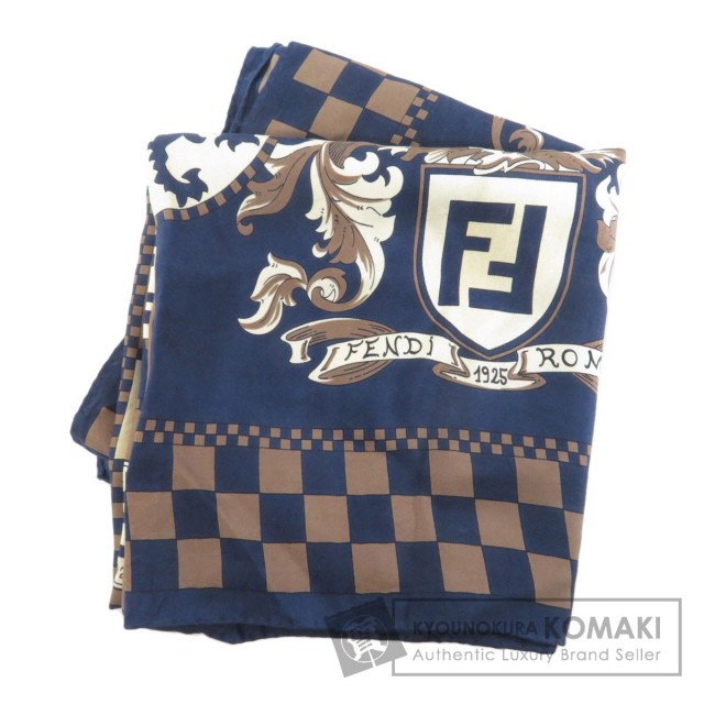 FENDI フェンディ ズッカ柄 スカーフ シルク レディース