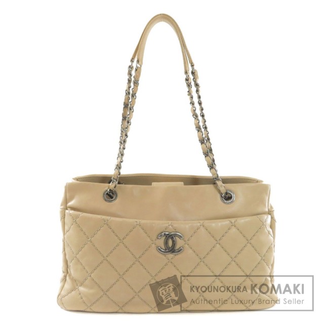 CHANELシャネルココマークトートバッグカーフレディース