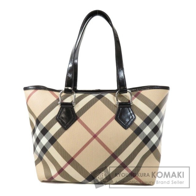 BURBERRY バーバリー ノバチェック トートバッグ PVC レディース  