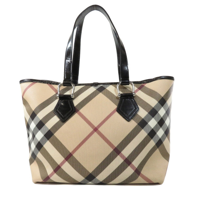 BURBERRY バーバリー ノバチェック トートバッグ PVC レディース