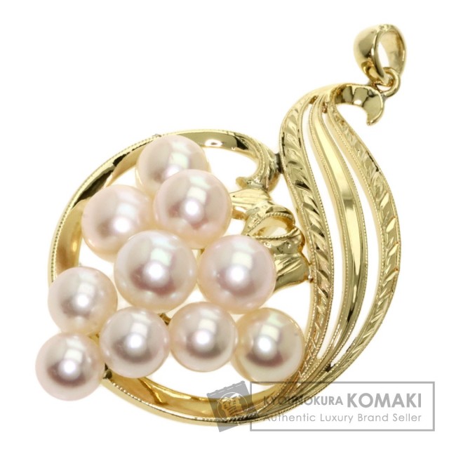 MIKIMOTO ミキモト アコヤパール 真珠 ペンダントトップ K14イエロー 