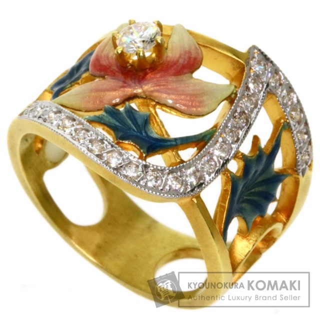 MASRIERA マリエラ エナメル ダイヤモンド リング・指輪 K18イエロー  